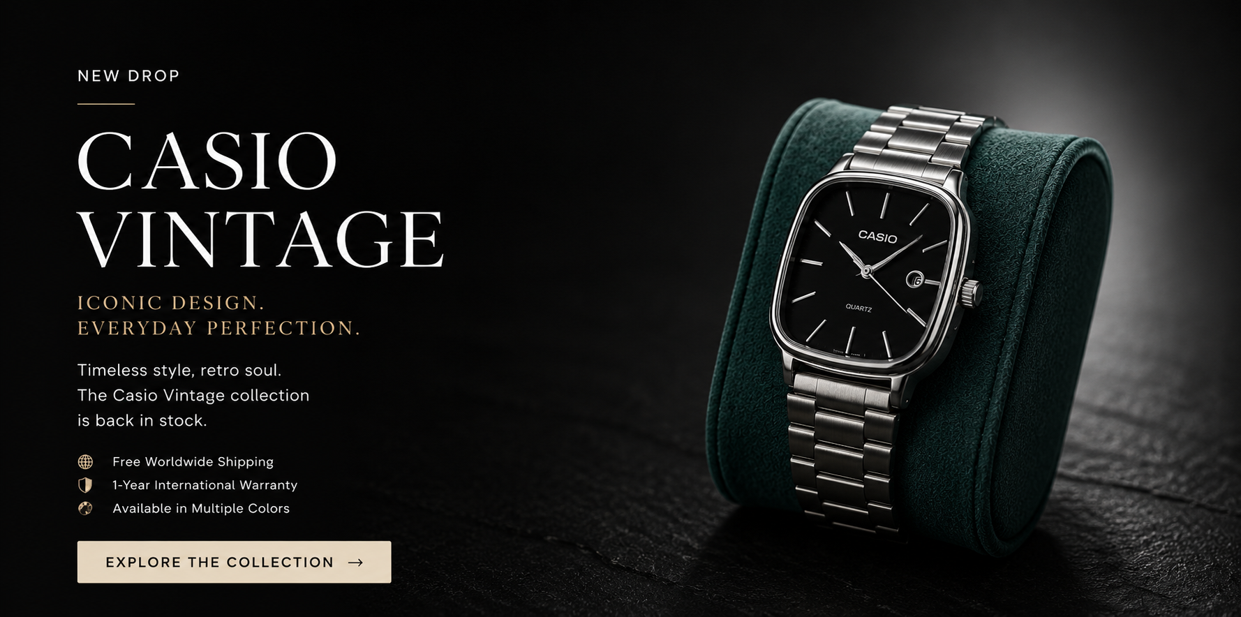 Casio Vintage — Iconic Design. Everyday Perfection. Explore the Collection.